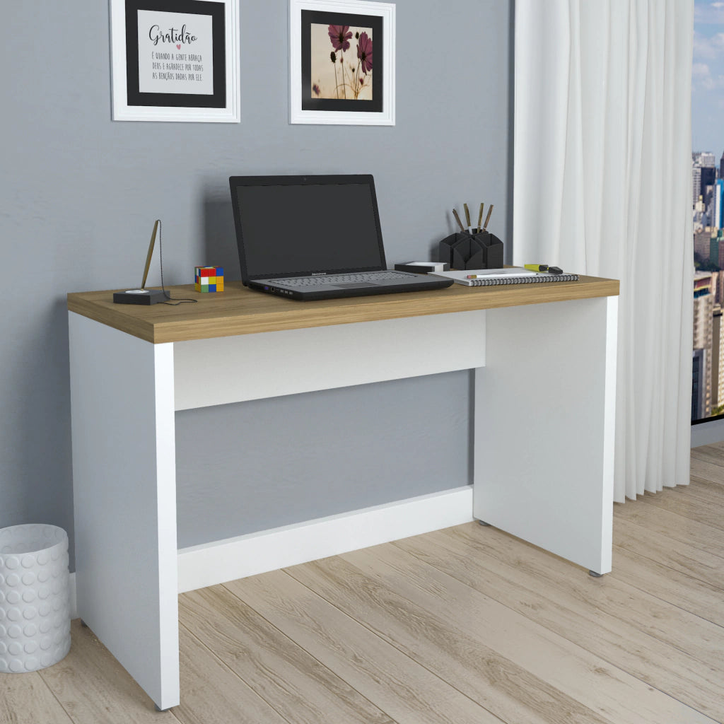 Escrivaninha Minimalista Toq Artany Olmo/Branco