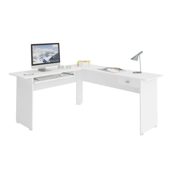 Mesa de Escritório Cannes 1 GV Branca Artely